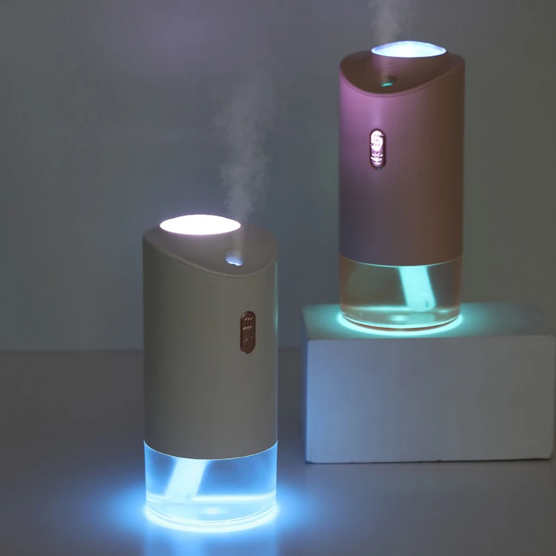 USB Rechargeable Projection Light Humidifier Home Office Water Replenishing Spray Car Humidifier Mini Bedroom Aroma Diffuser