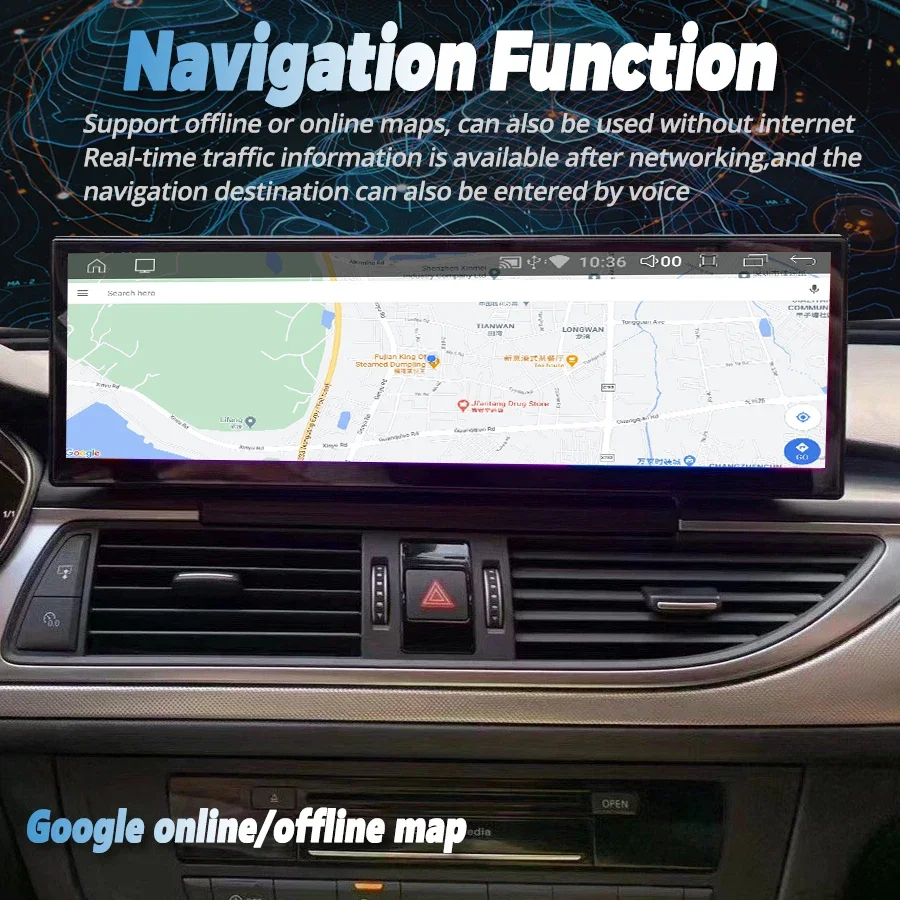 14.9 بوصة راديو السيارة أندرويد لأودي A6 C7 RS6 RS7 S7 S6 A7 2012-2018 اللاسلكية CarPlay السيارات الوسائط المتعددة مشغل فيديو رئيس وحدة