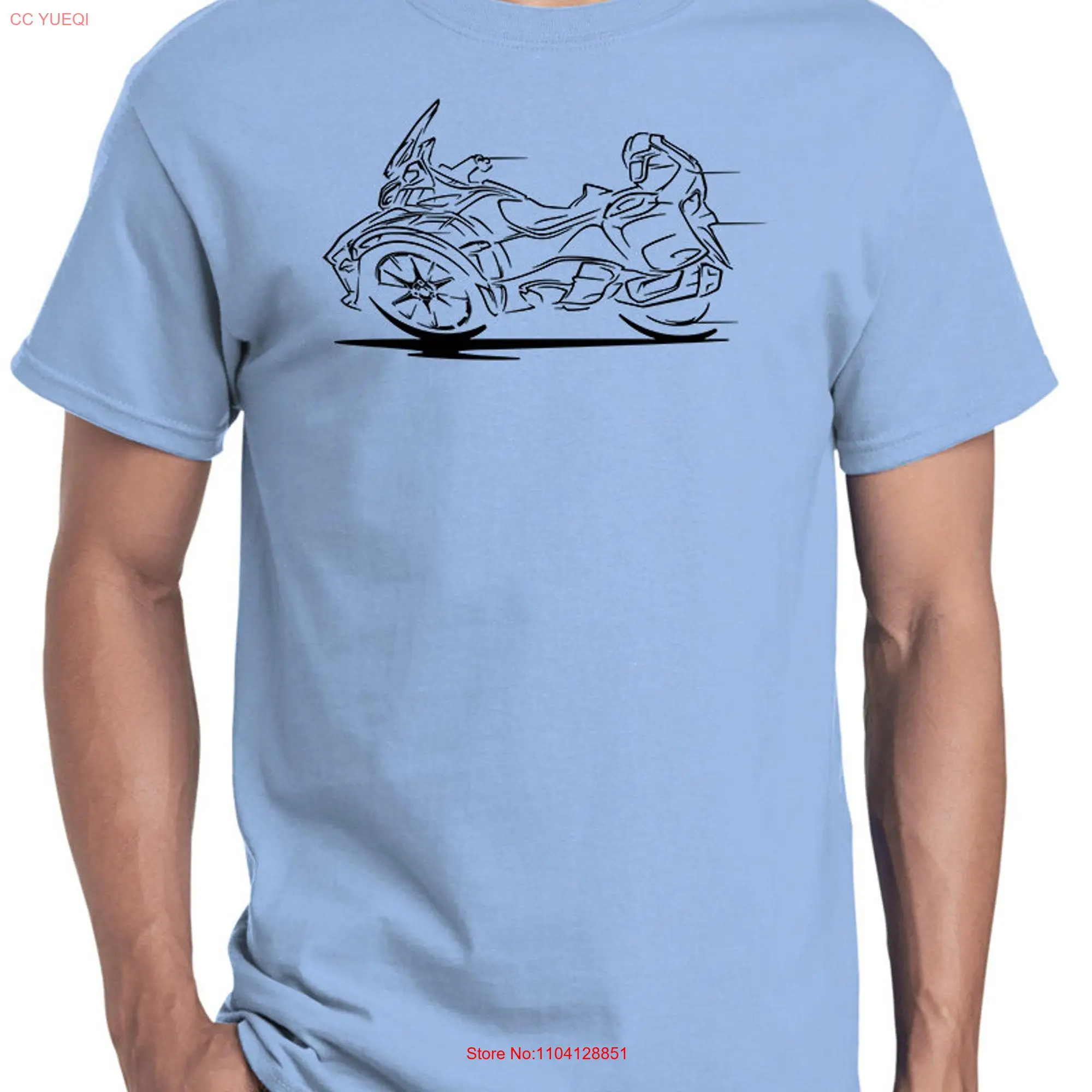 Can Am RT Motorcycle Redline Design T Shirt long or short sleeves