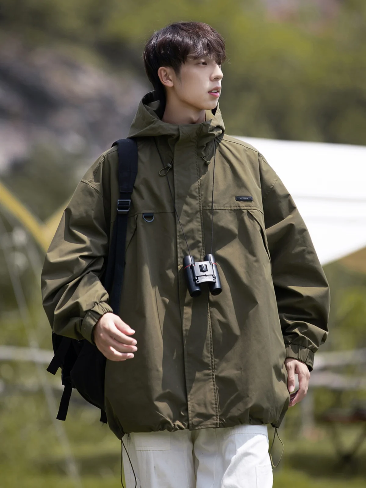 

Мужская демисезонная куртка American Style Softshell: ветрозащитная, для активного отдыха, для горного туризма, свободного кроя, в стиле милитари