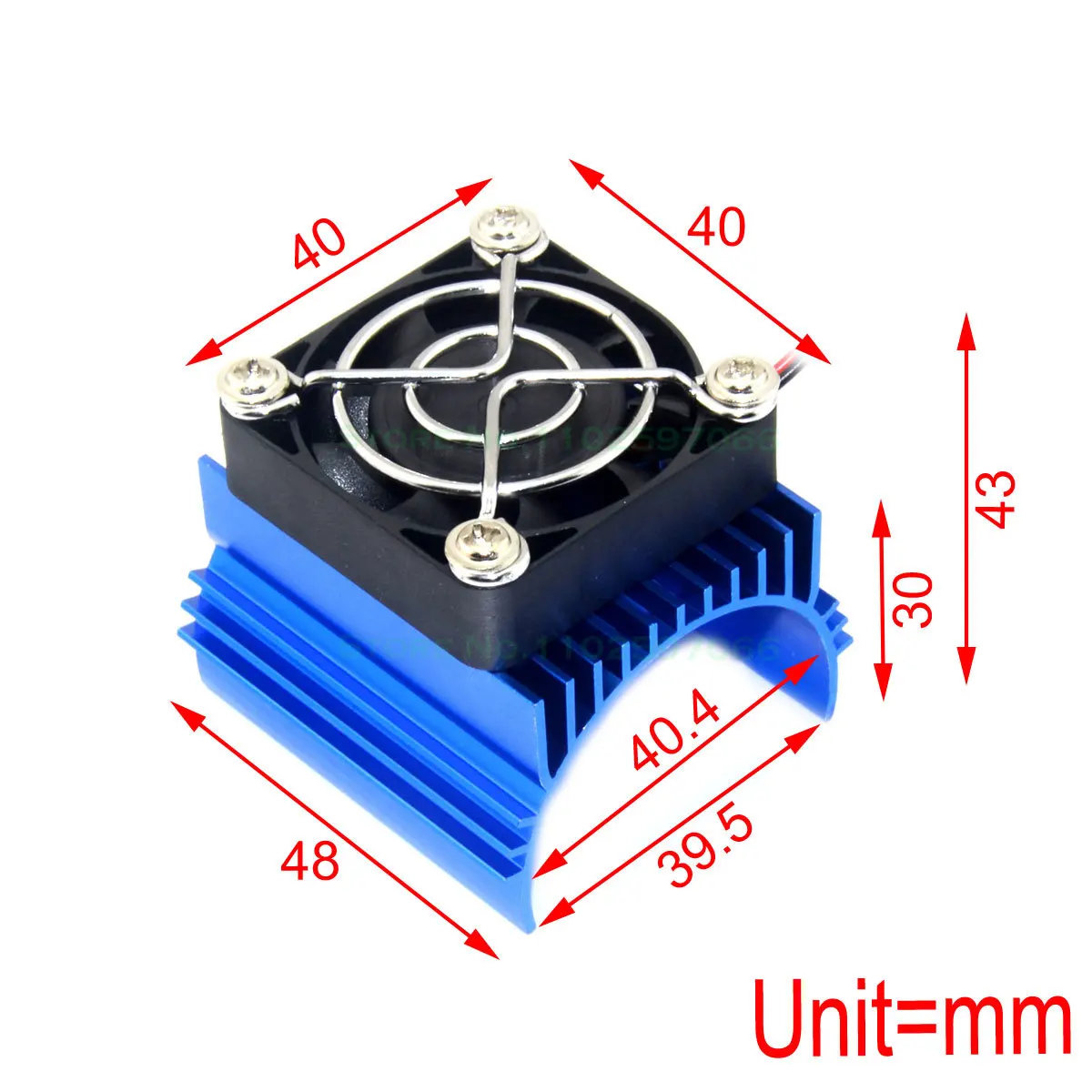 Fan Heatsink Set 40*42mm Plus NEW RC Car Parts 4074 4274 1515 Motor Universal Heat Sink Motor Cooling Fan Radiator