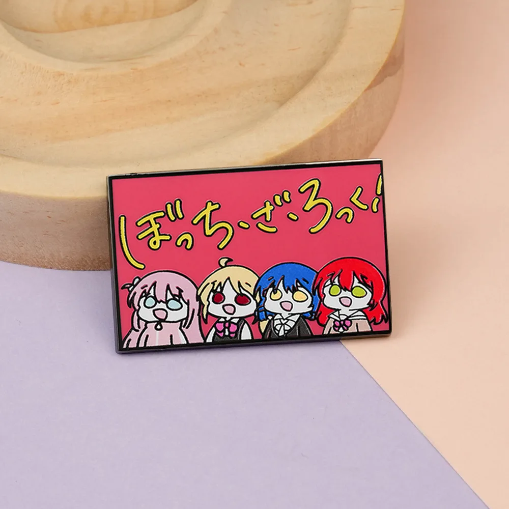 

Anime BOCCHI THE ROCK! Association Cosplay Costume Badge Pin Accessories Backpack Pendant Metal Prop Brooch Gift
