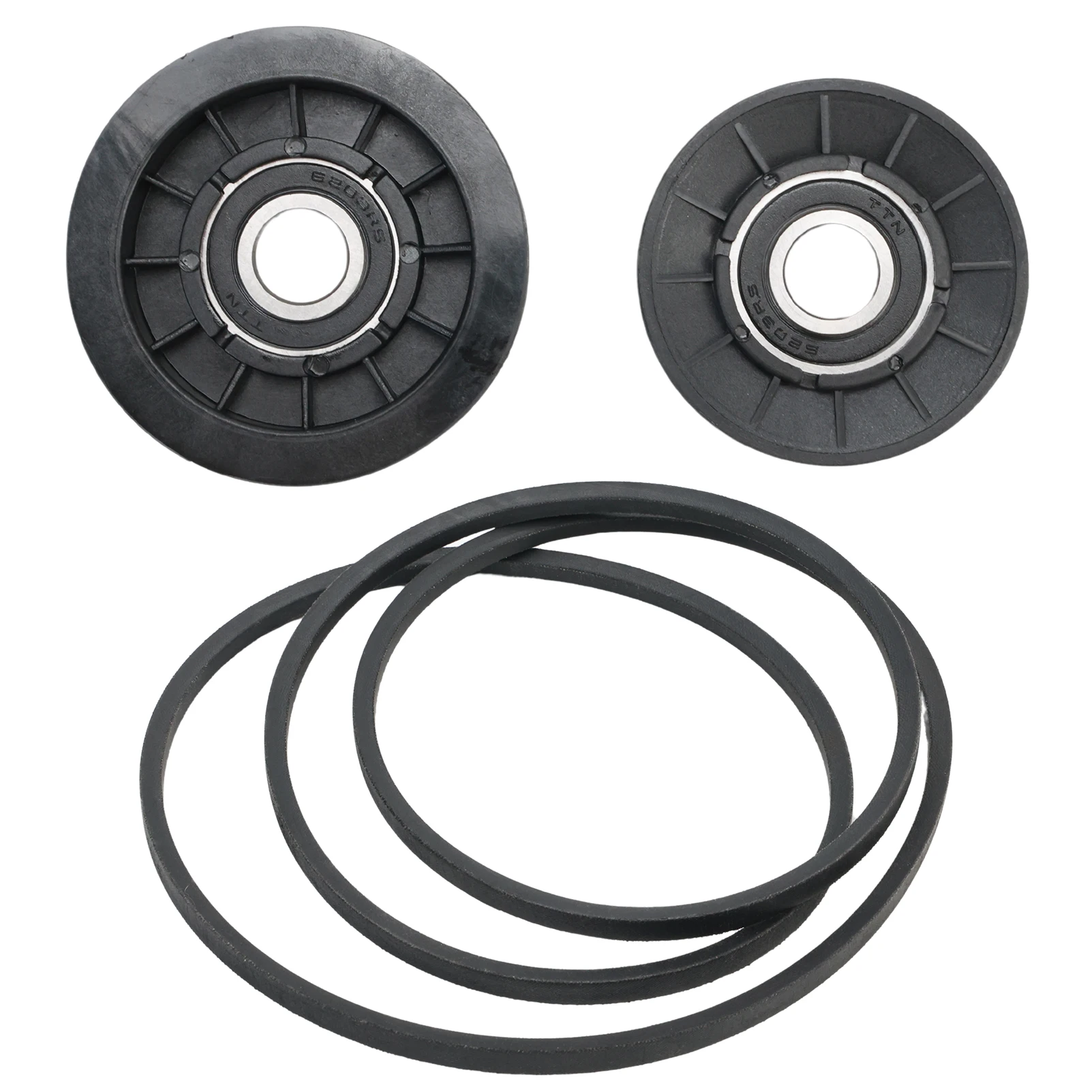 Kit de courroie d'entraînement et poulie plate V-Idler, compatible avec John Deere 102, 105, 108, 125, 145, remplace GX20006, GX20286, GX20287