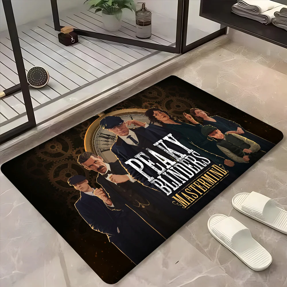 1pc P Peaky Blinders tappetino zerbini tappetino per la casa tappetino per piedi tappetini assorbenti per il bagno tappetini antiscivolo decorazioni