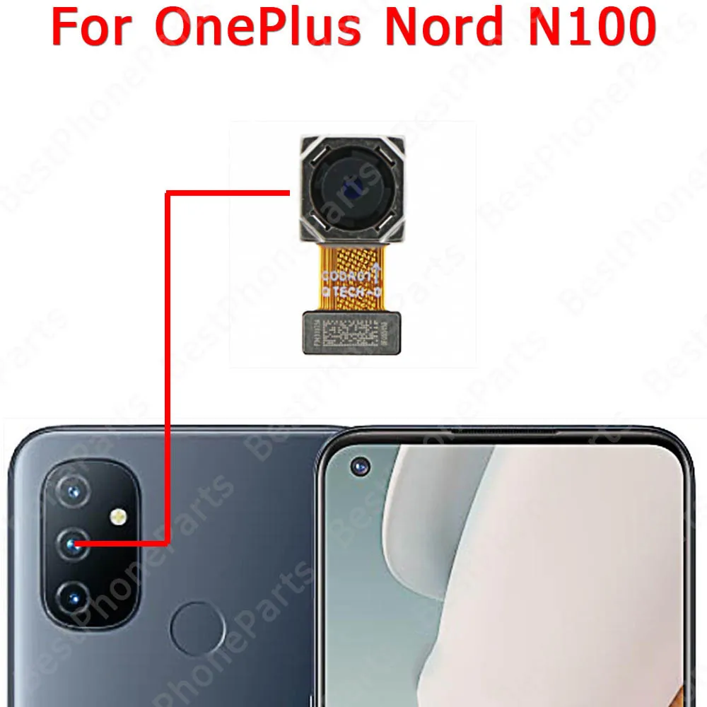 Selfie Big Back View Camera For Oneplus Nord N10 N20 1+ N100 One Plus N200 5G Front Rear Camera Module Replacement Flex Cable