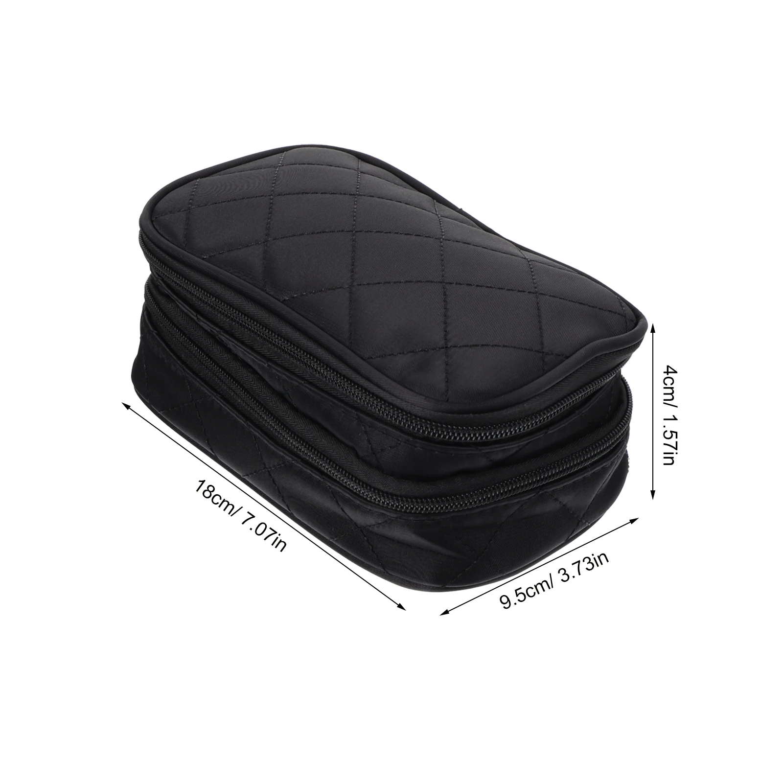 

Smart 2 Layers Large Capacity Waterproof Bag Travel Makeup Organizer Toiletry Case Nylon Portable Big Makeup for Women