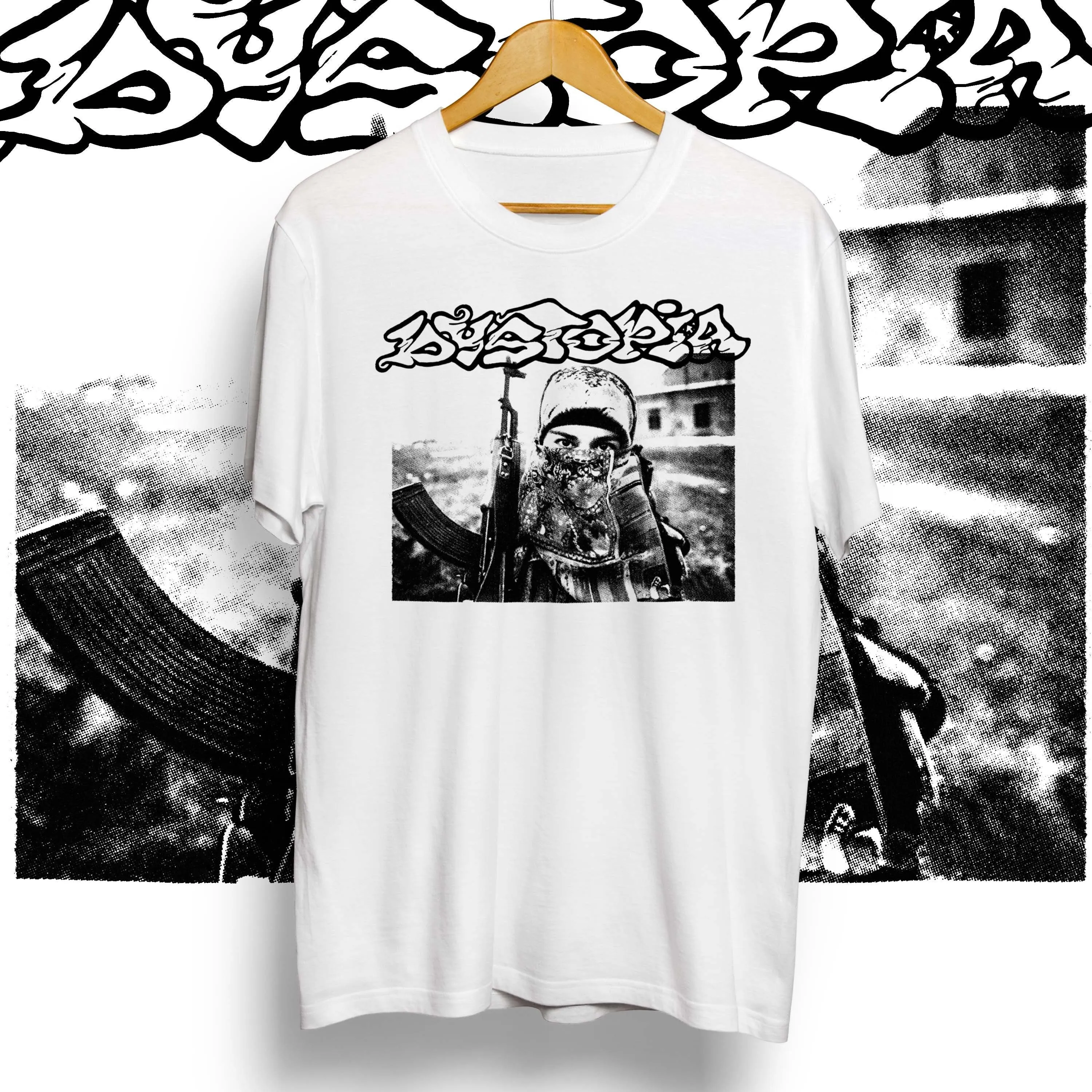 

Dystopia hardcore punk crustpunk sludge band shirt