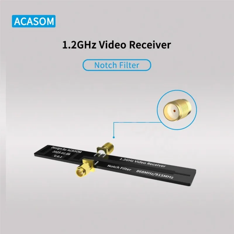 1.2Ghz 1.3Ghz VRX Notch Filter (868/915 MHz) for 1.2GHz 1.3GHz Video Receiver  Team Blacksheep TBS
