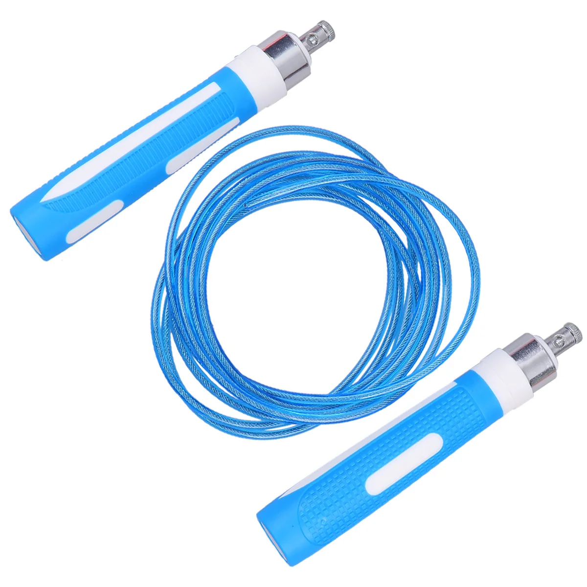 

Skipping Rope Bearing System High Performance Durable Ergonomic Handles Superior Comfort Cord Length Fitness Exercise Blue