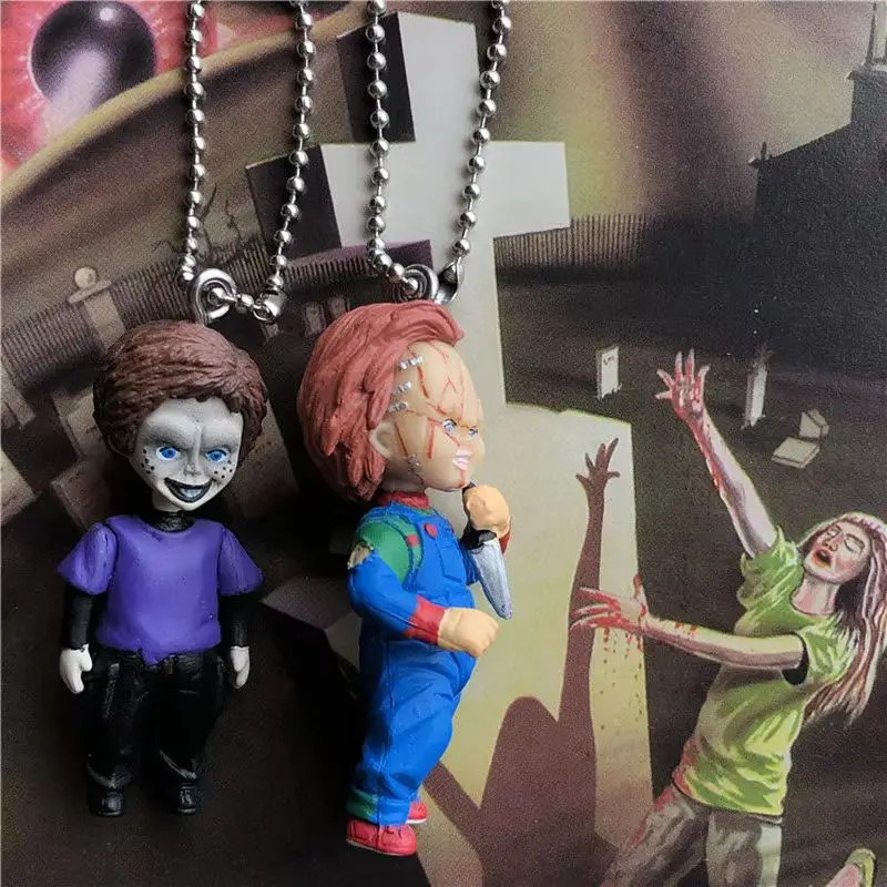 

Аниме Фигурка Кукла-призрак ПВХ Фигурки Куклы Брелок Настольное украшение Модель Подвески Идеальный подарок-сюрприз на Хэллоуин