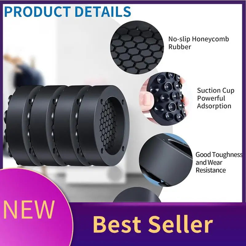 

ABHI-Anti Vibration Pads For Washing Machine With Strong Adsorption Suction Cup, Non-Slip Rubber Stabilizer Support