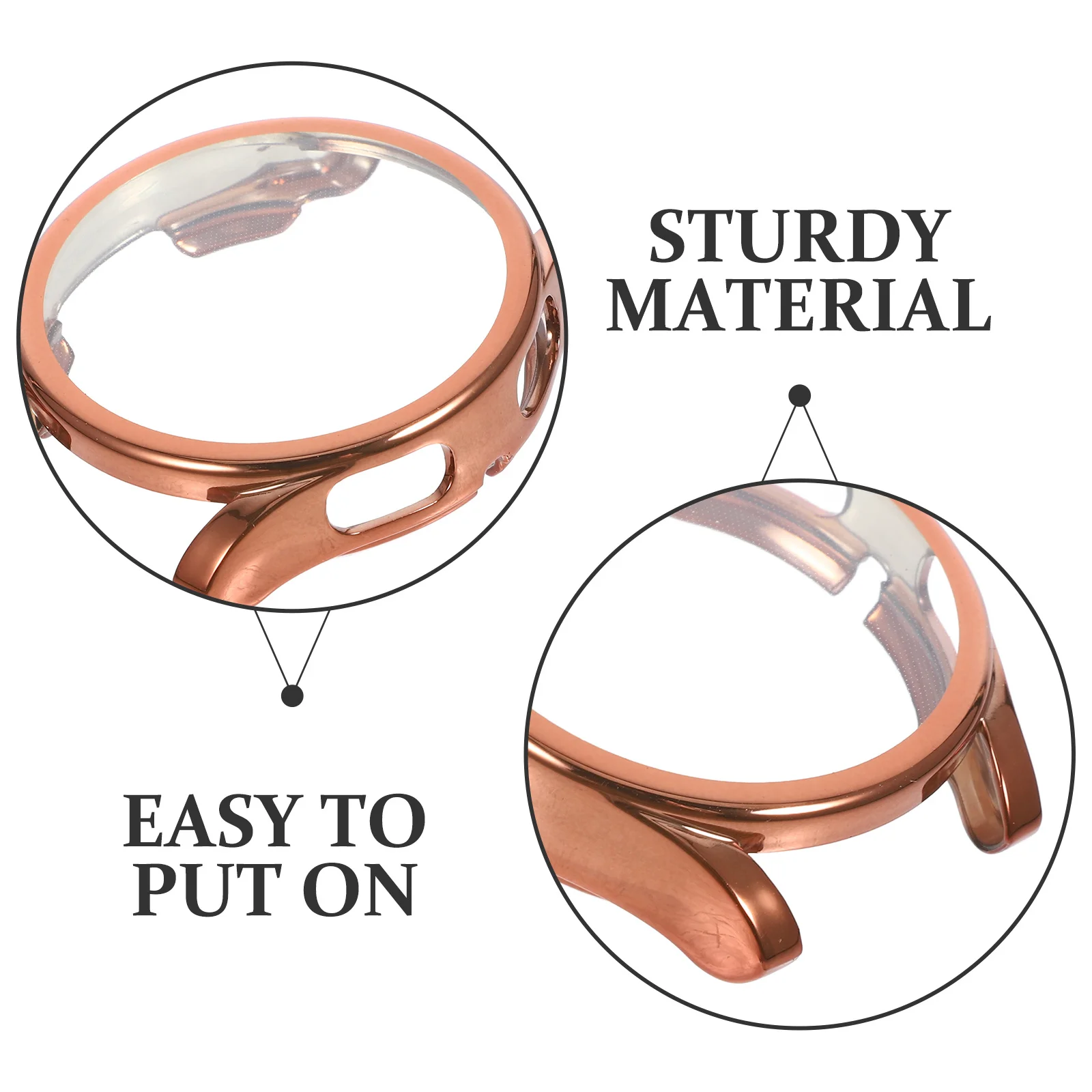 Custodia per orologio glitterata Guscio protettivo durevole per PC Facile da installare Rimuovi compatibile con la cover per smartwatch Samsung Watch 4