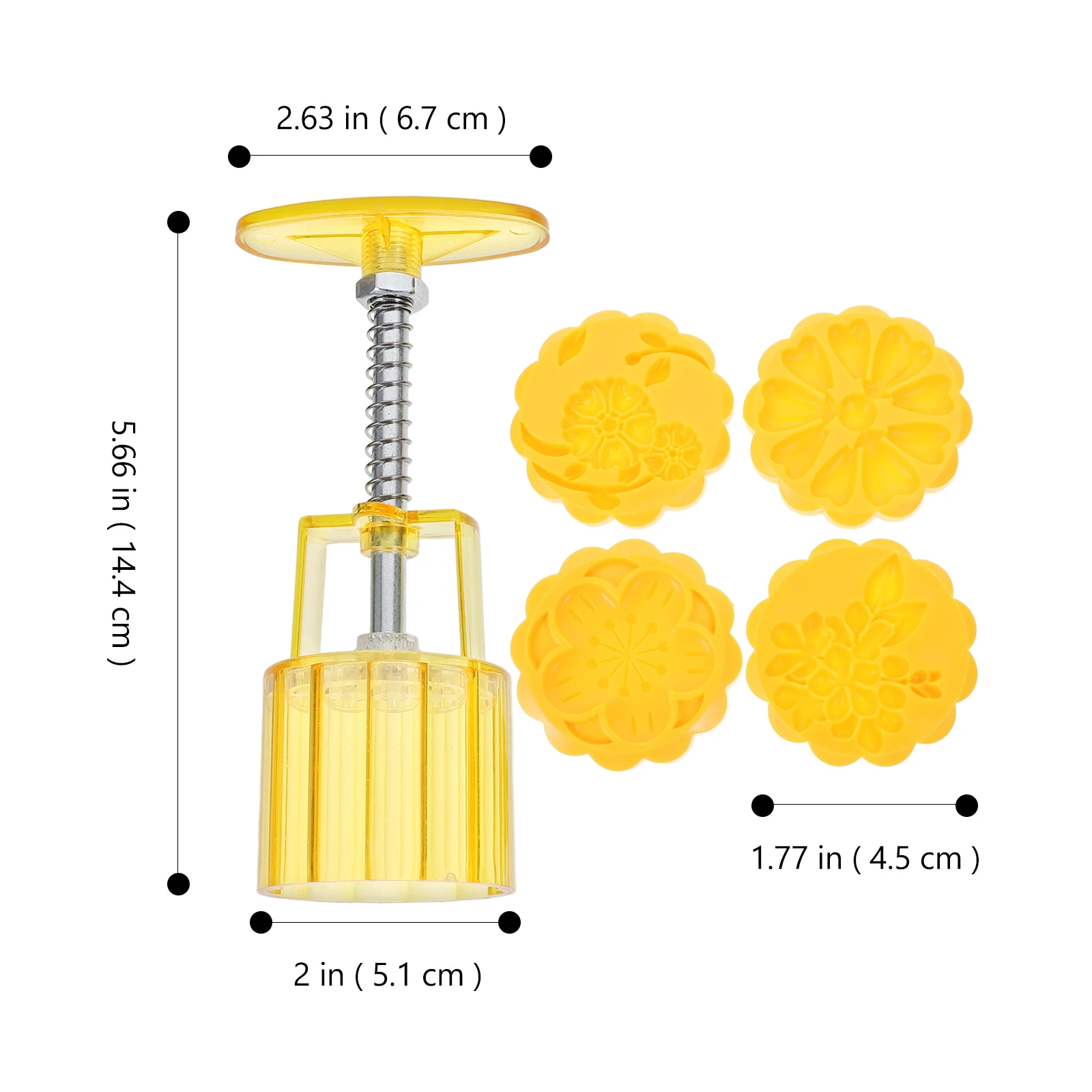 

DIY Moon Cake Mold Flower Shaped Cookie Molder Biscuit Stamps Green Bean Maker Abs Kitchen Baking Tool Reusable