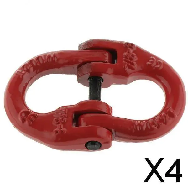 3-6pack Painted Grade 80 Drop Forged Alloy Steel Connecting Link 1.12Tons