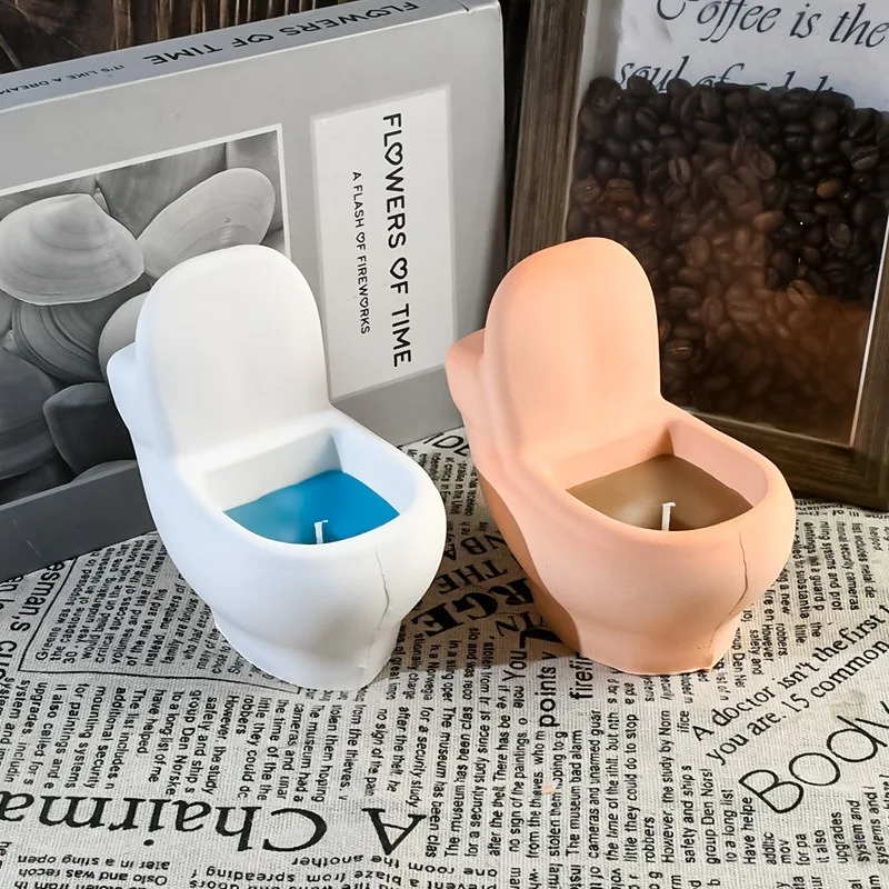 Creative Toilet Scented Candle Silicone Mould