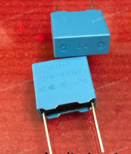 10 قطعة LE474 0.47 فائق التوهج K 275V 300V 310V 0.47 فائق التوهج 470NF U47 474 275VDC 300VDC 310VDC P = 15 مللي متر مكثف