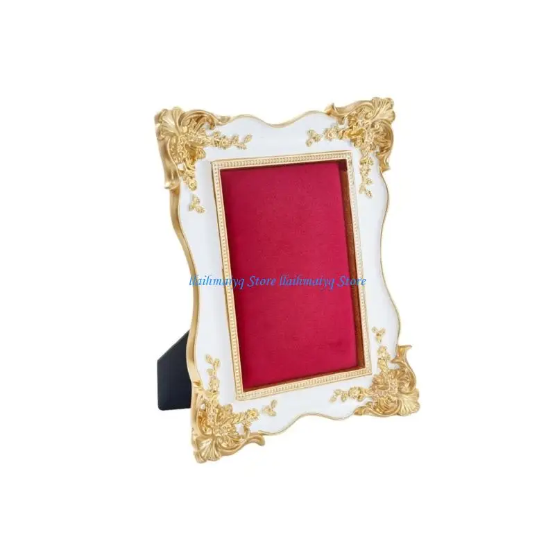 573B Vanity Earring Holder Frame with Soft Lined Panel for Daily Storage