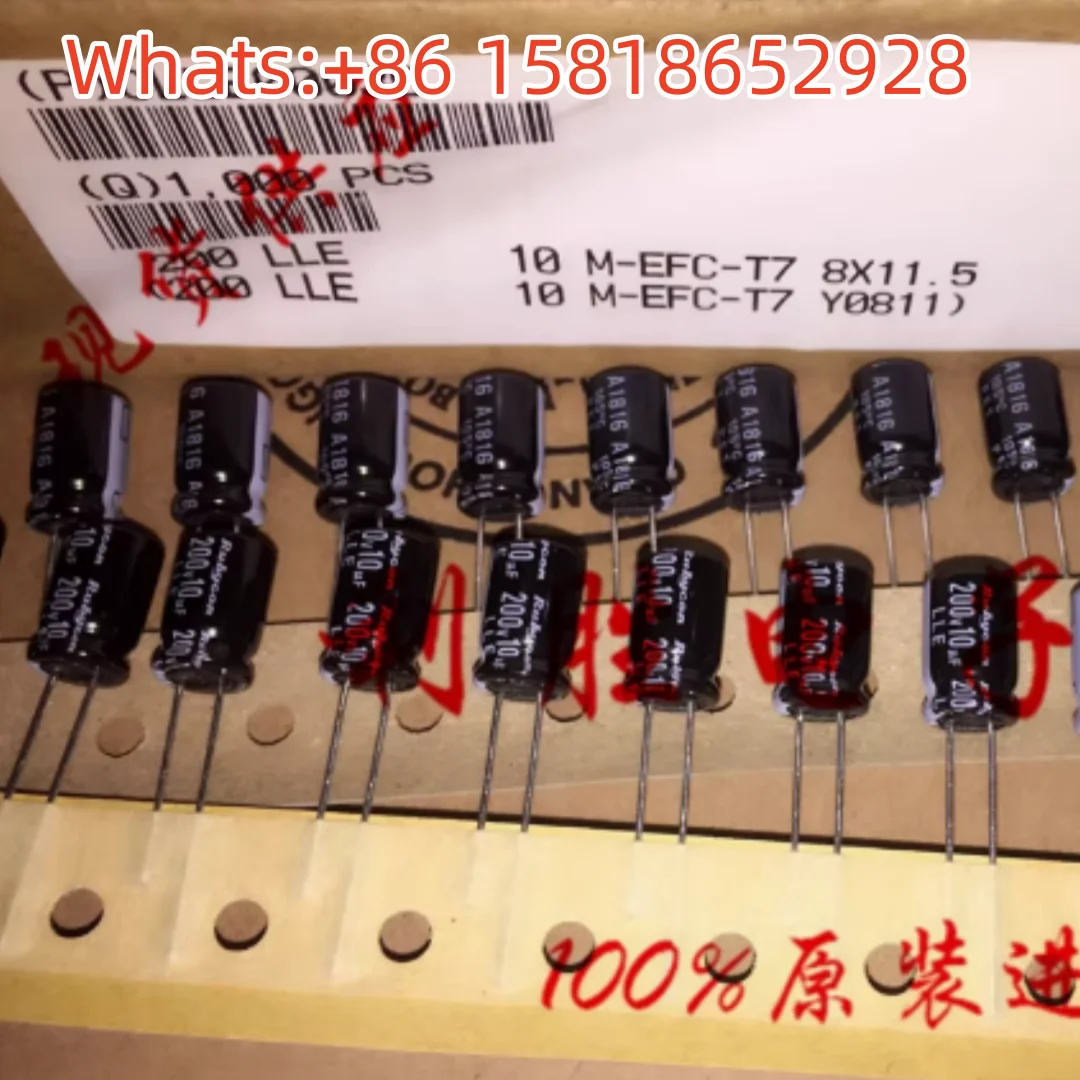 

20pcs 10UF 200V Ruby RUBYCON Capacitor 200V10UF 8*12 LLE High Frequency Low Impedance