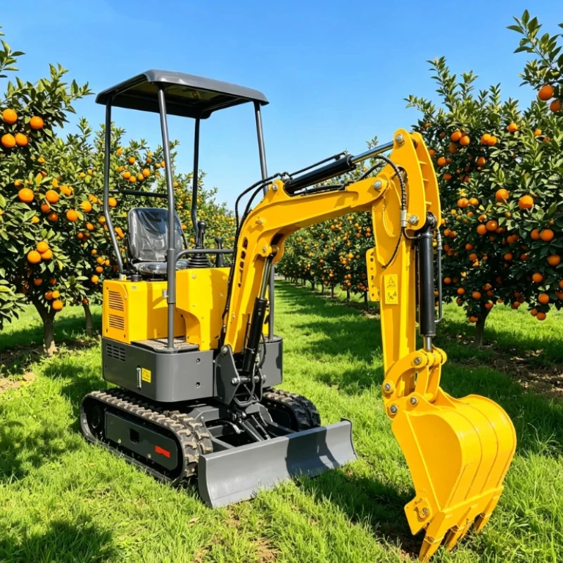 2026 New Compact 1Ton Mini Excavator Flexible Crawler Customized Mini Digger For Orchard Confined Space Digging