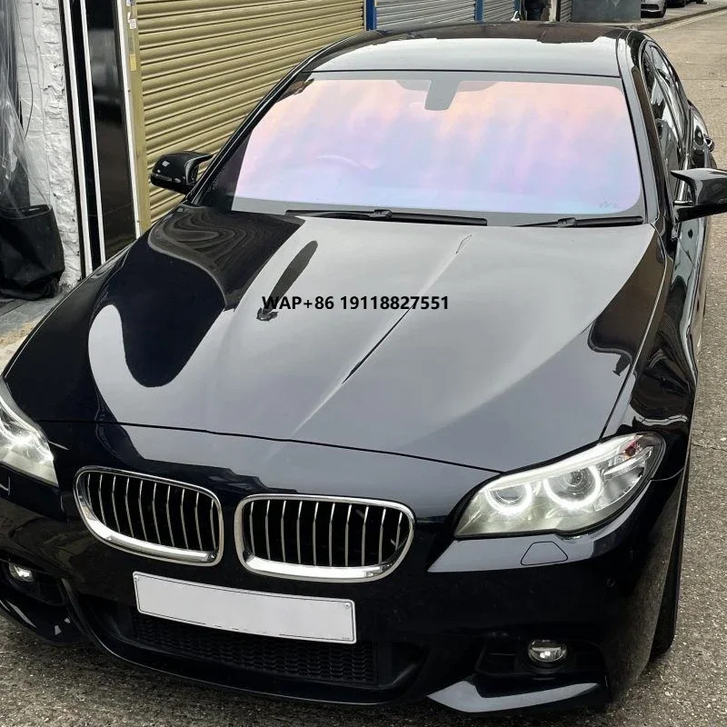 

Windscreen Solar Film Blue Chameleon VLT 67% Car Front Window Tint Windshield Shades Protection Explosion Proof Foils