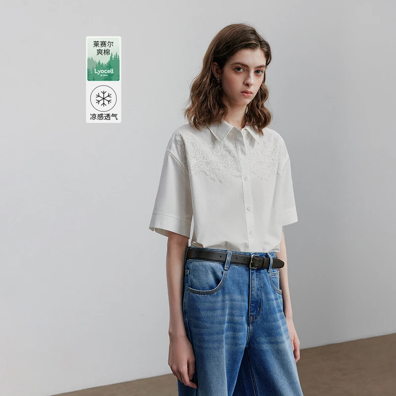 TOYOUTH Women Blouse Shirt 2025 Summer Short Sleeve Fashion Tops 8522027