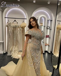2025 Luxury Two Pieces Evening Dresses Mermaid Crystals Elegant Celebrity Dresses Grand Party Dresses Robes De Soirée Customized