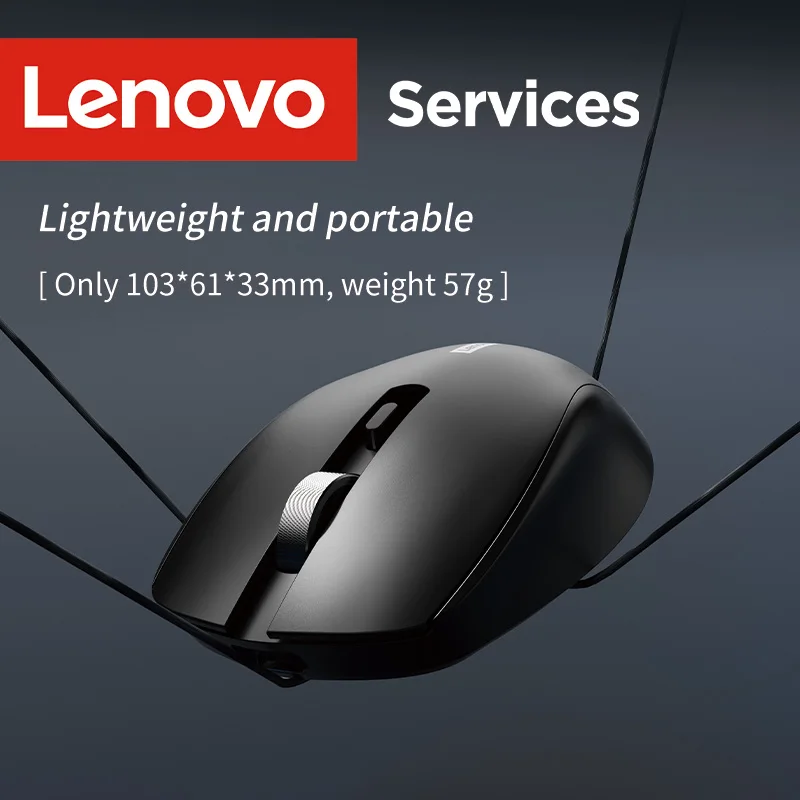 Lenovo Business Silent Wireless Mouse Ergonomic 2.4G Multi-Platform Compatible Design No Battery Included Tetikus Tanpa Wayar