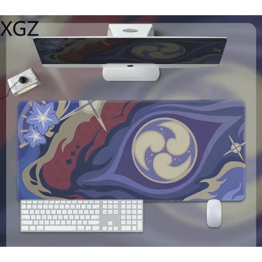 Genshin Pattern Game Mouse Pad Extra Large Mandrill Ganyu Walnut Two-dimensional Computer Keyboard E-Sports Desk Mat