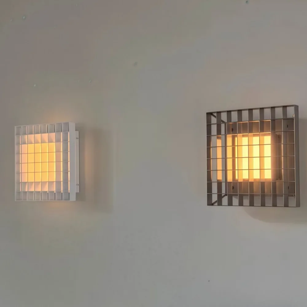 Three Color Minimalist Wall Lamp Corridor Decorative Wall Lamp Minimalist Retro Bauhaus Grid Atmosphere Lamp