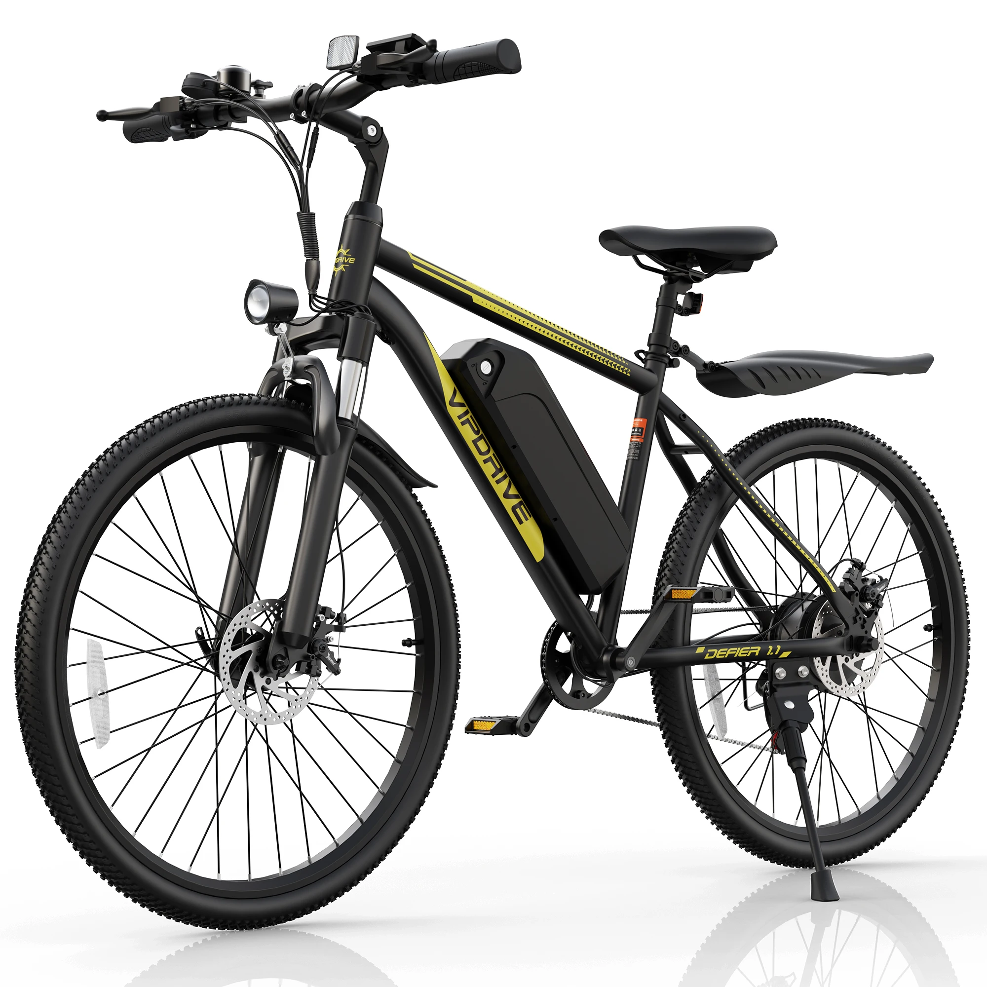 VIPDRIVE Defier 1.1 Adult Electric Bike, 750W Peak Motor, Electric Road Bicycle, 48V 7.8Ah Fatbike, 26", 20MPH Mountain Ebike image 4