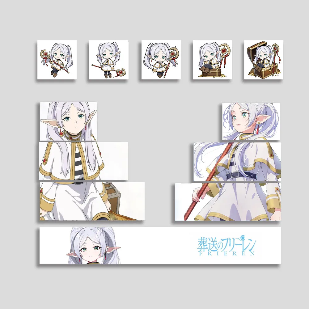 

Колпачки для клавиш Frieren Cherry Profile PBT Механические колпачки для клавиш Aula Mad Wooting Frieren: Beyond Journey's End Колпачки для клавиш для девочек в стиле аниме