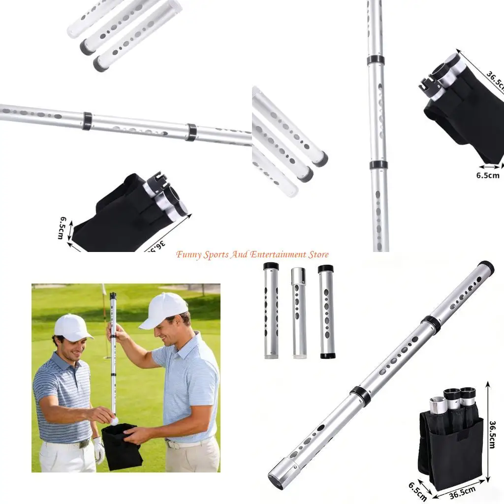 C4DE Efficient And Durability Golf Ball Pickers Features Three Piece Foldable For Easy Transport And Storage