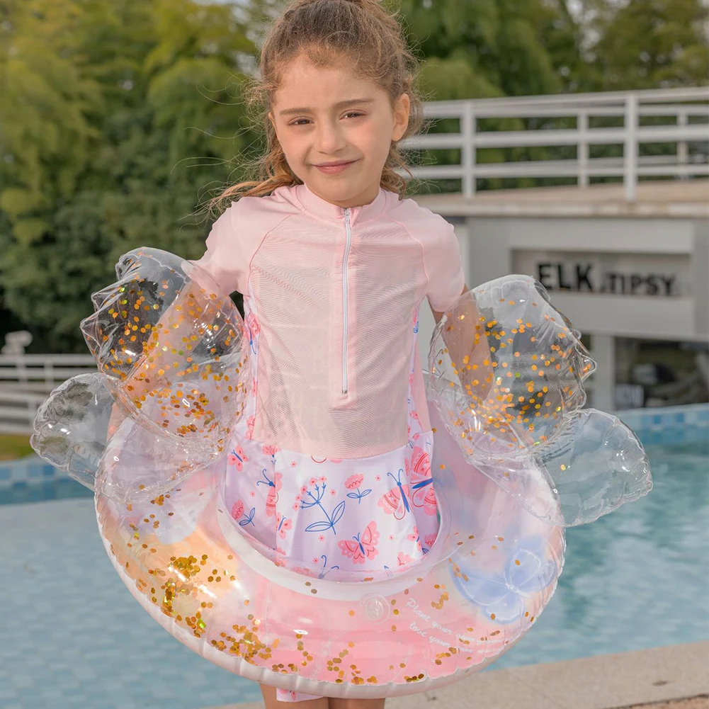 Anello da nuoto gonfiabile per tubo da nuoto per bambini Anello da nuoto per bambini Cerchio da nuoto Piscina galleggiante Attrezzatura per giochi d'acqua da spiaggia
