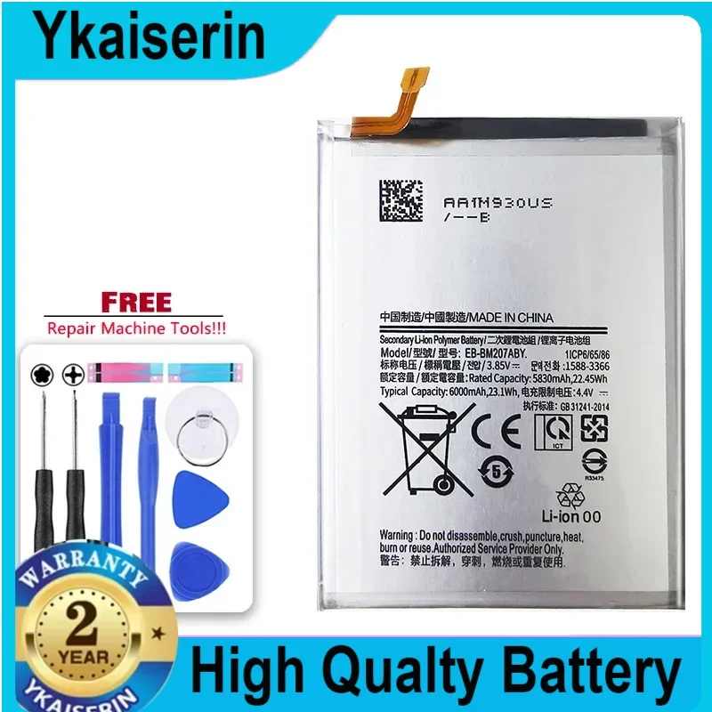 6000mAh Replacement Battery EB-BM207ABY For SAMSUNG Galaxy M30s SM-M3070 M3070 M21 M31 M215