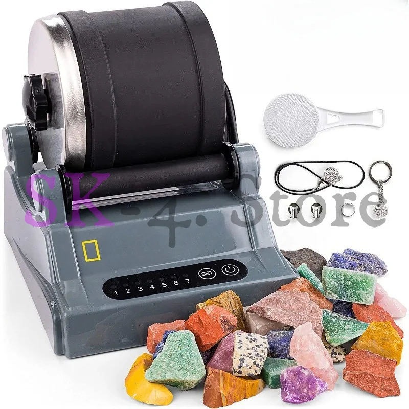 Fun electric gem grinder, physical science experiment set DIY stone polisher test toy