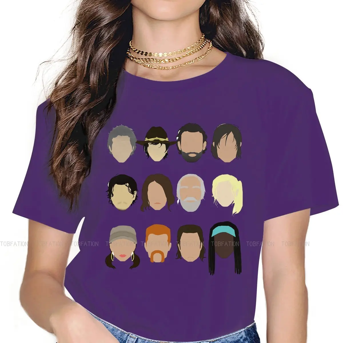 Characters 4XL TShirt The Walking Dead Rick Glenn Daryl Horror Style Streetwear Comfortable T Shirt Women Tee Unique Characters 4XL TShirt The Walking Dead Rick Glenn Daryl Horror Style Streetwear Comfortable T Shirt Women Tee Unique