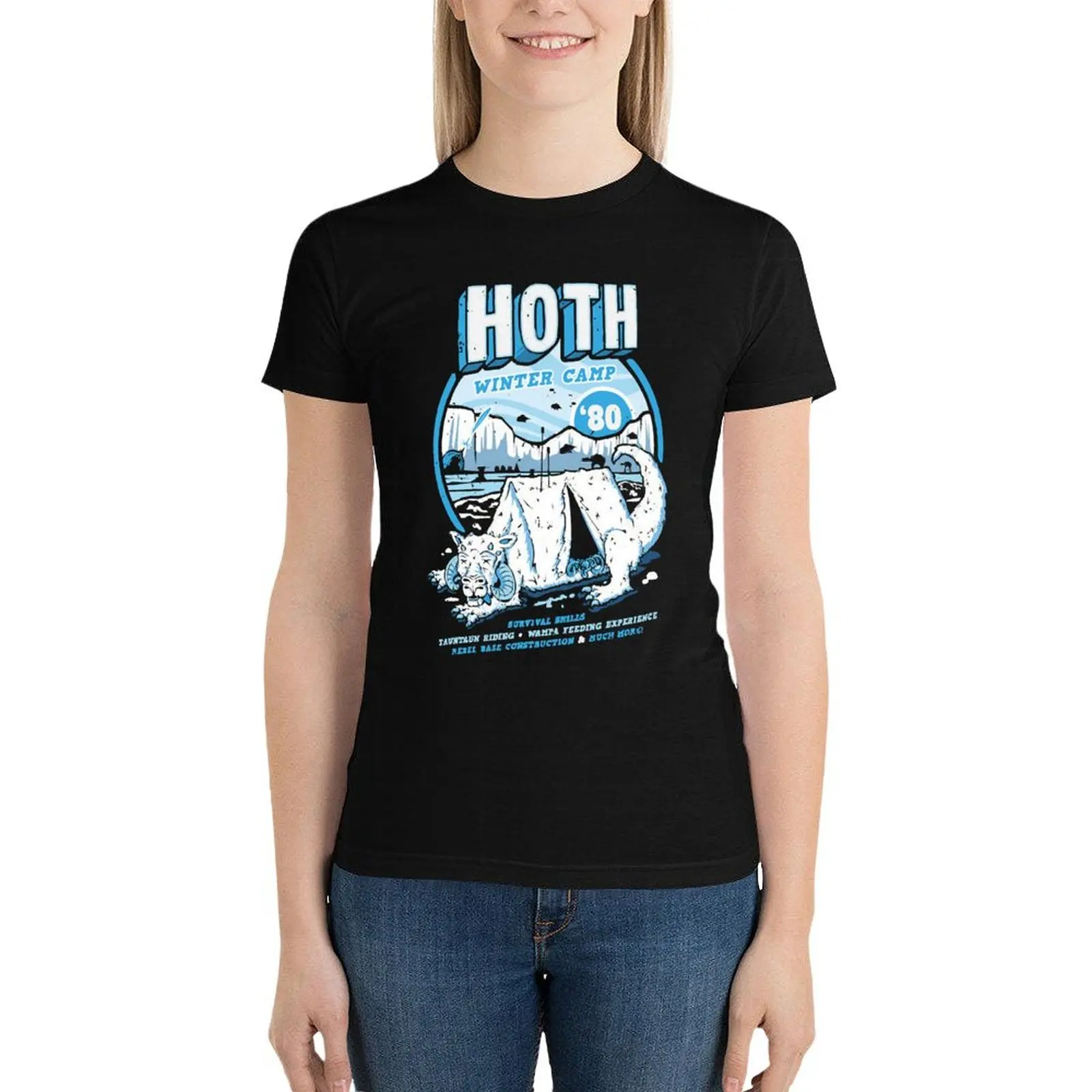 

Hoth Winter Camp T-Shirt cute clothes animal print shirt for girls korean fashion cropped t shirts for Women