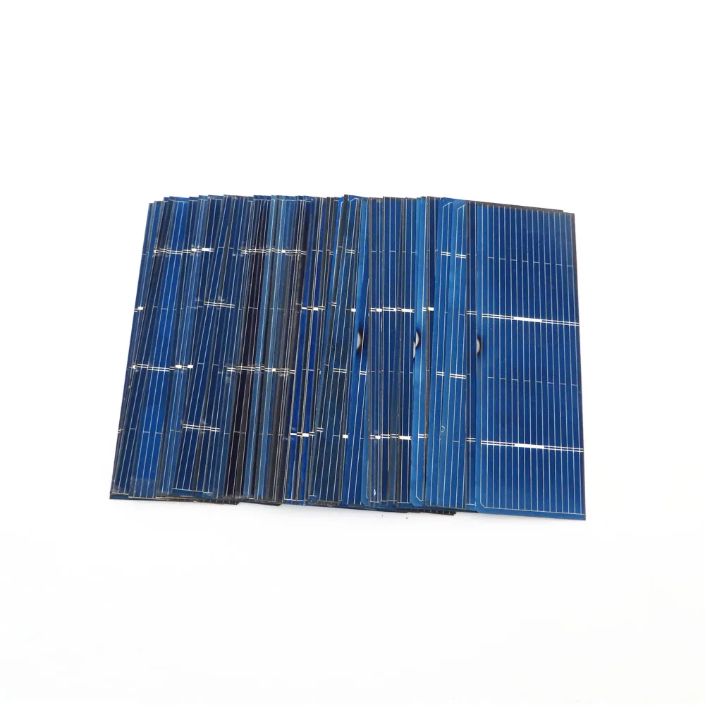 100PCS 0.5V 320mA Solar Panel 52*19mm Solar System DIY For Battery Cell Phone Chargers Portable Solar Cell Parts Factory