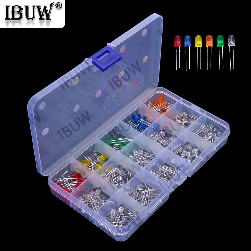 15-valores-​-​-caixa-de-componentes-com-10-ou-150-leds-de-5mm-branco-roxo-vermelho-laranja-amarelo-rosa-verde-azul
