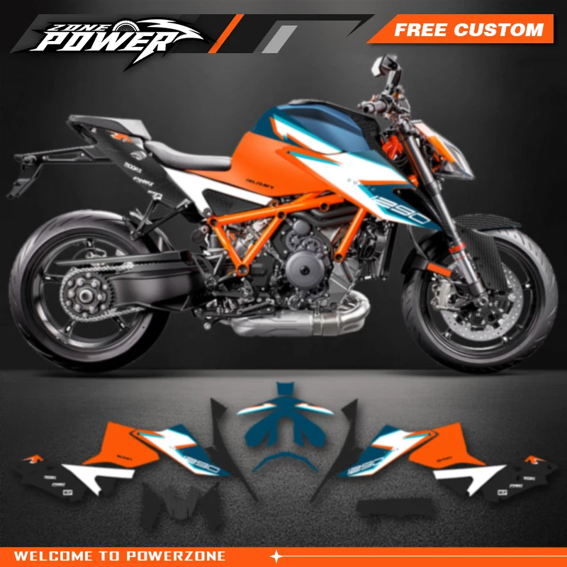 Powerzone Graphics Motorcycle Decal Sticker Deco Kits For KTM Super Duke 1290 S R 1290-S 1290-R 2020 2021 2022 Customized  01