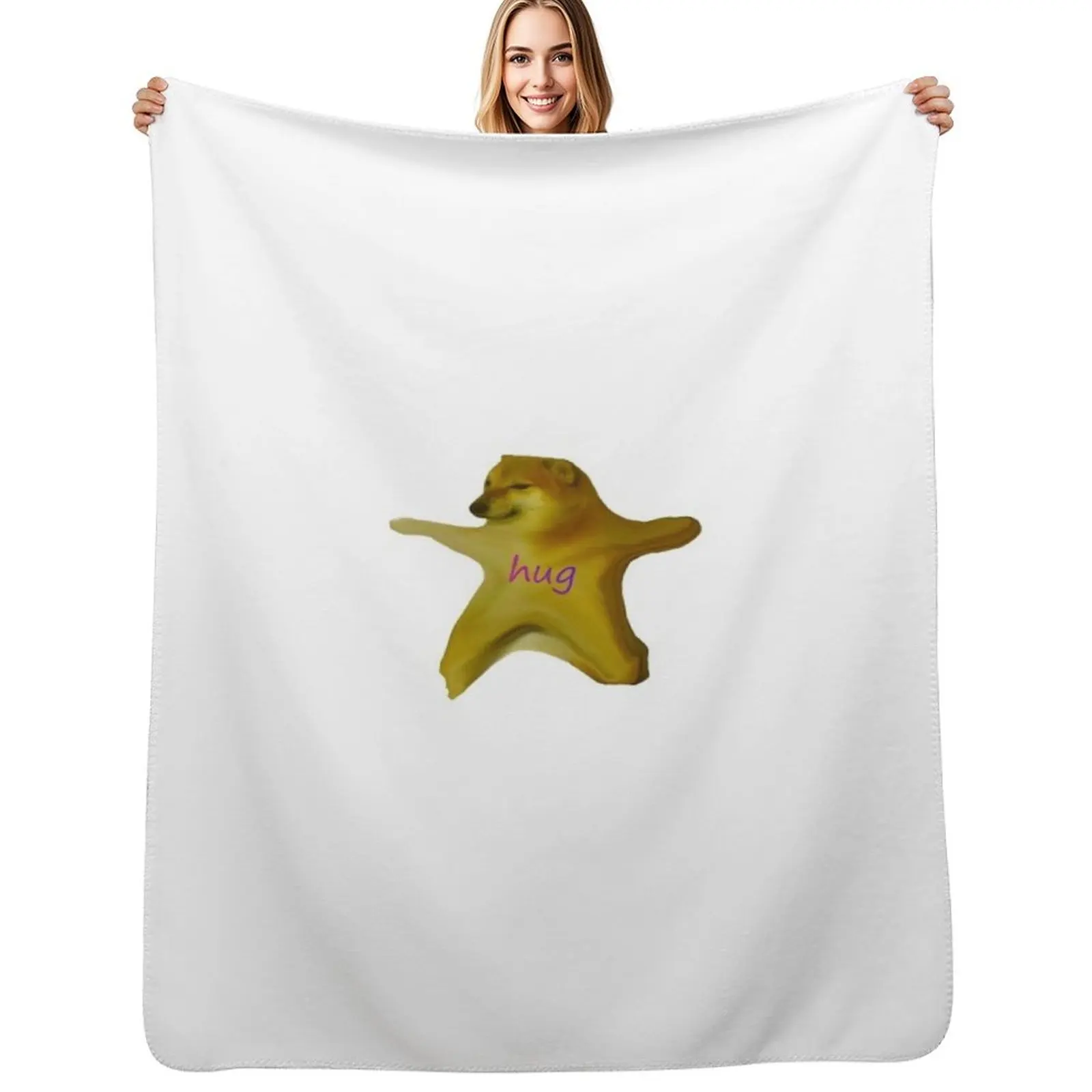 

cheems hug Throw Blanket Decorative Sofas For Sofa Thin Warm Single Blankets