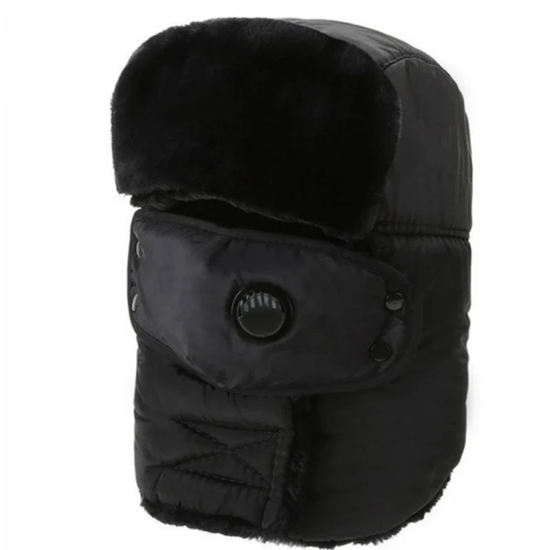 Electric Heating Hat Earflap Thermal Trapper Hat Thermostat Soft Plush Bomber Hat Heat Balaclava Heated Neck Wrap R7RF