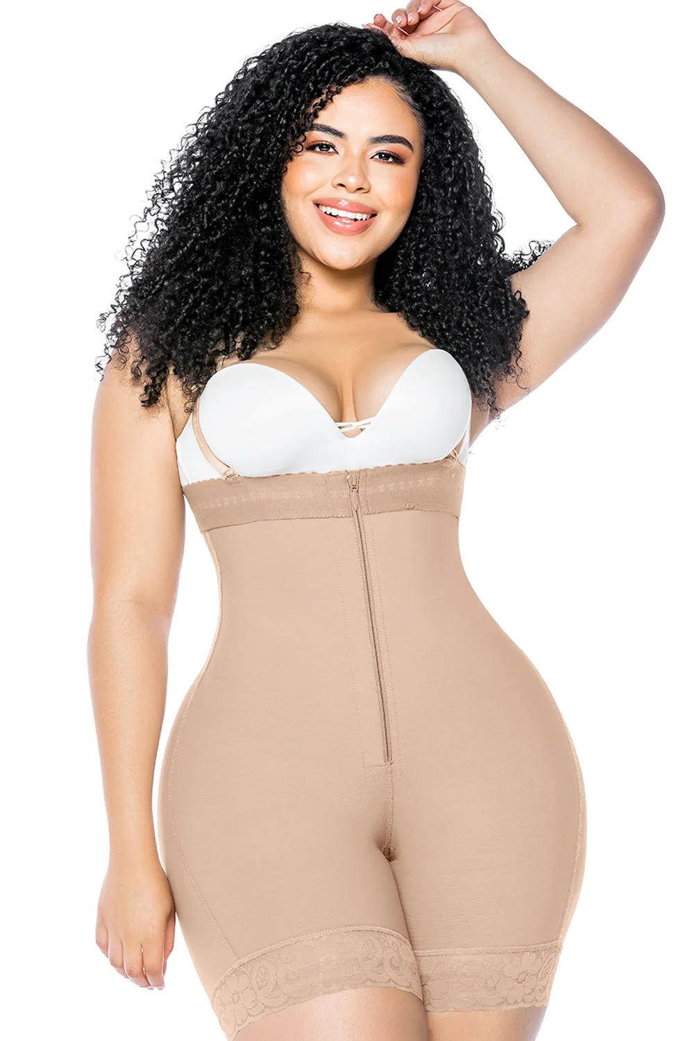 Fajas Colombianas Plus Size Women Slimming Shapewear Tummy Control Body Shaper Waist Trainer Panties Butt Lifter with Zipper