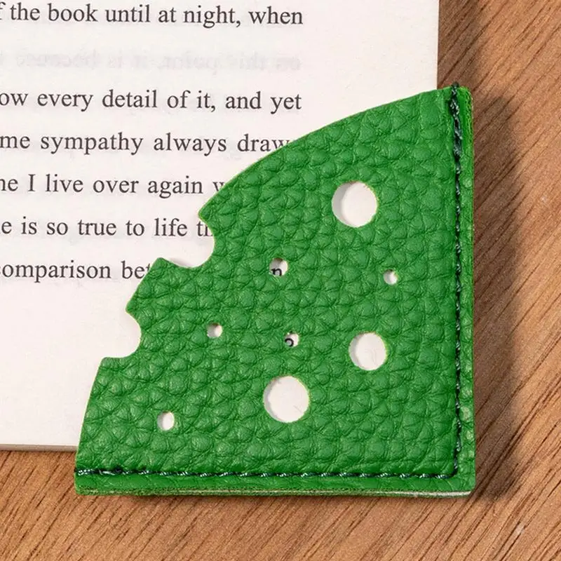 Leather Corner Bookmark Decorative Students Corner Bookmark Triangle Book Markers For Bookworms Books Lovers Readers Boys Girls