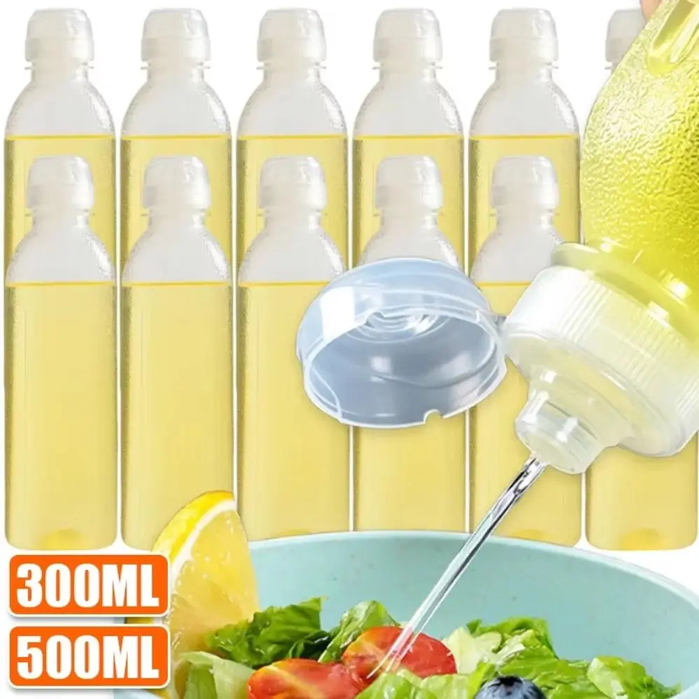 

Новая бутылка для масла 300/500 мл с крышкой, универсальный дозатор для кетчупа, салата, герметичные бутылки для приправ