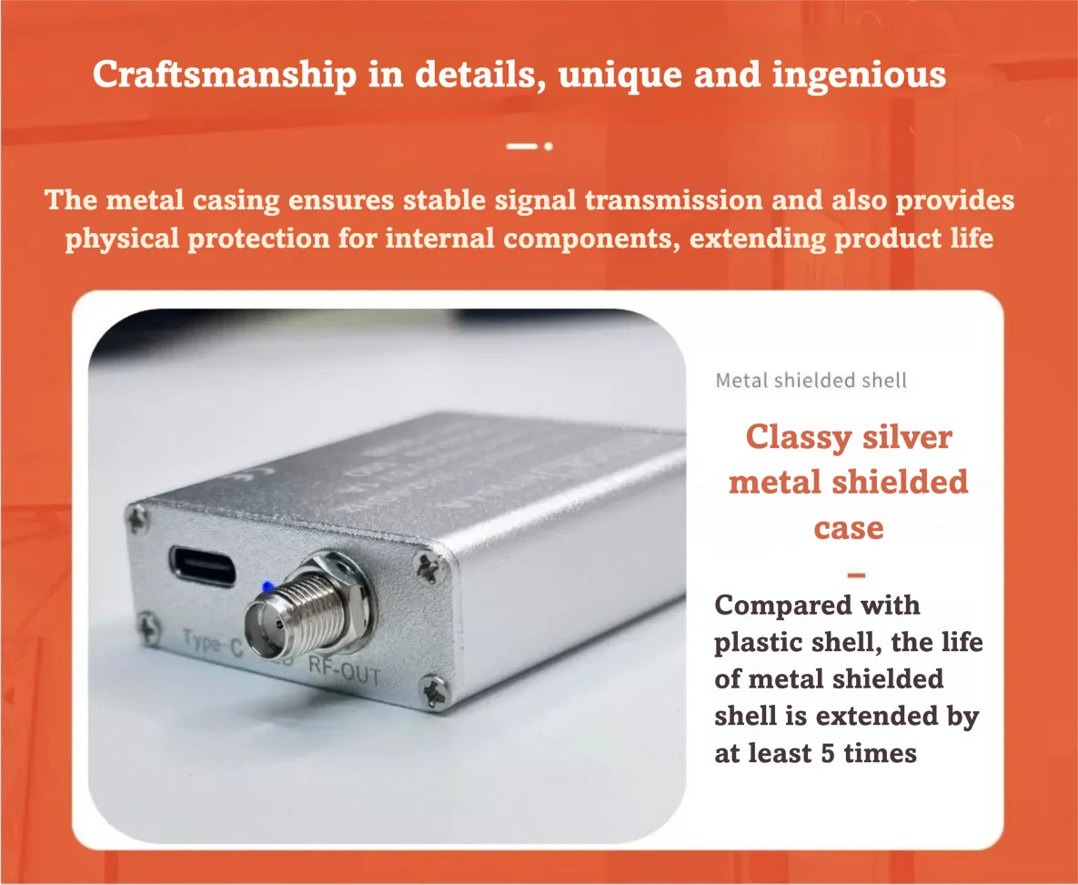 HTOOL HT004/HT004A Geräuscharmer Verstärker 100kHz-6GHz Breitband-Signalverstärker LNA 20dB 35dB Verstärkung Vorverstärker für Autoradio GPS SDR – Detail 9