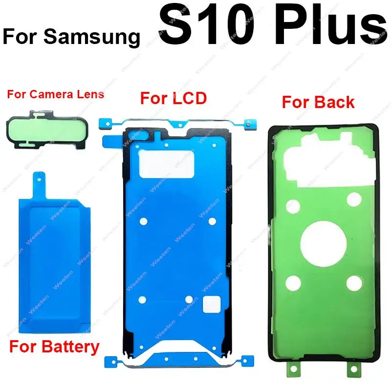 Full Set Waterproof Adhesive For Samsung S8 S9 S10 S20 S21 S22 Plus Ultra S21FE LCD Screen Back Battery Cover Sticker Tape Glue