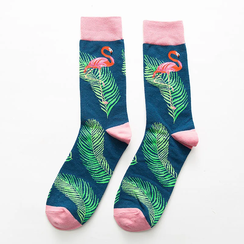 29 modnych dzikich zwierząt tygrys KingKong Flamingo Unisex mężczyzn szczęśliwe skarpetki na deskorolkę na ulicę Harajuku zabawni chłopcy męska