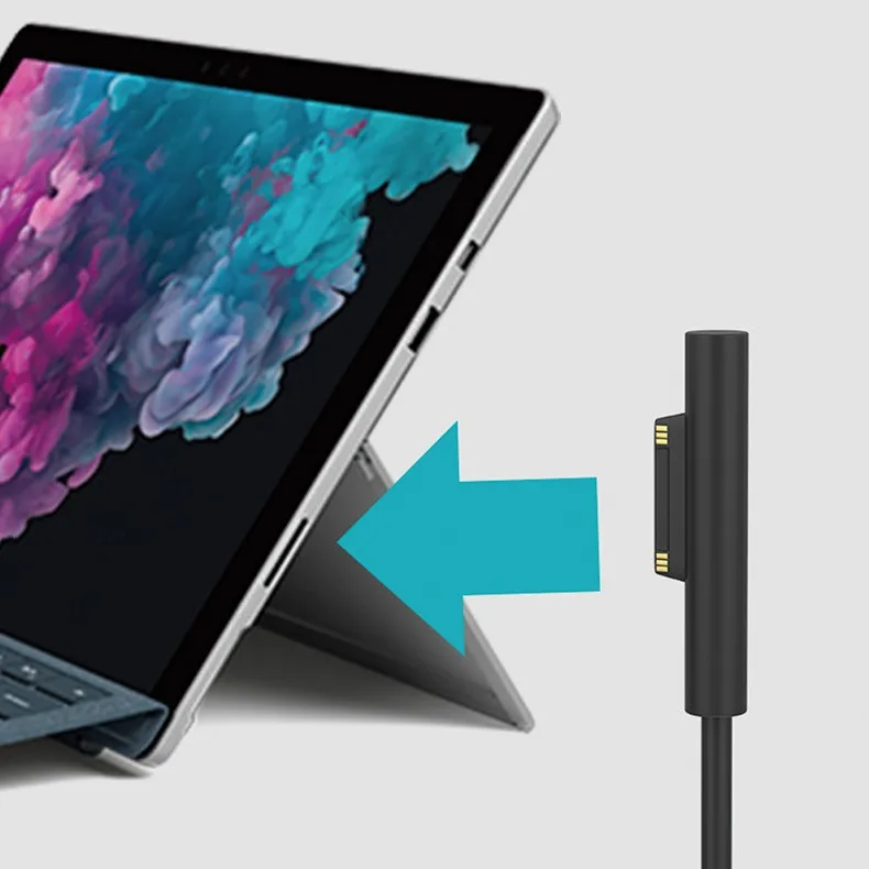 Cable de carga rápida para MICROSOFT PD, cable de inducción SURFACE PRO BOOK, aplicable a varios modelos de MICROSOFT'S, TYPE-C