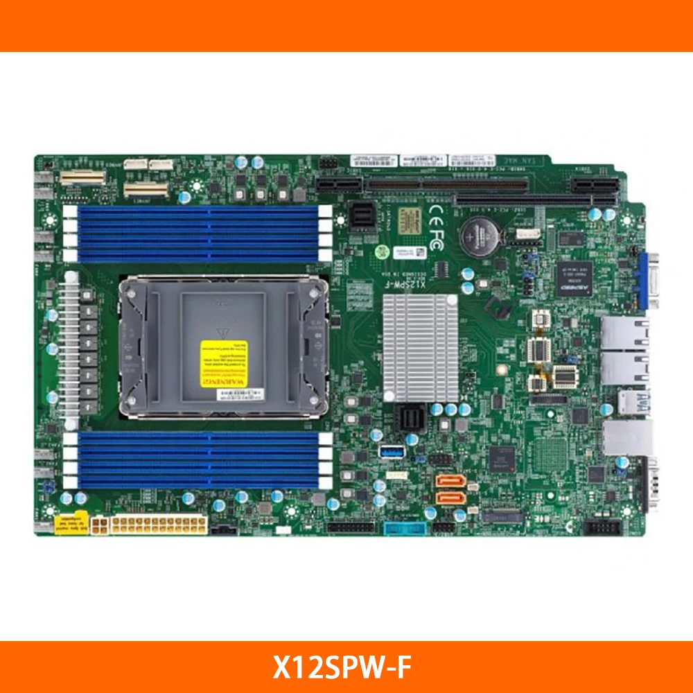 LGA-4189 C621A 2TB 3DS DDR4-3200MHz For Supermicro Proprietary WIO 10XSATA 3 Server Motherboard X12SPW-F